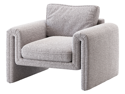  现代简约单人沙发 单人沙发 简约沙发 休闲沙发 客厅沙发3d模型 