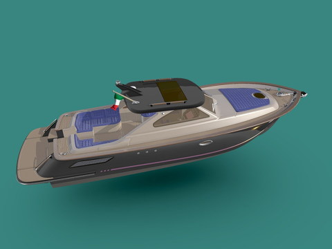  摩托游艇 353d模型 