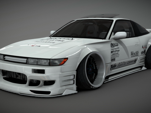  日产Sileighty 326动力3d模型 