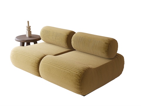  现代双人沙发3d模型 