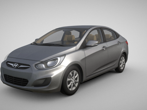  现代雅绅特20133d模型 