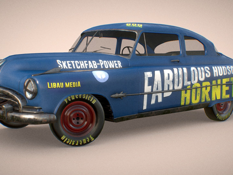  关注者特别 Hudson Hornet 可下载3d模型 