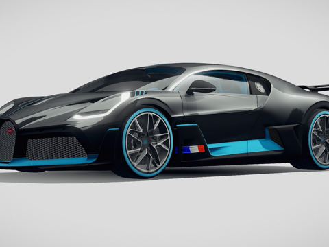  布加迪迪沃20193d模型 