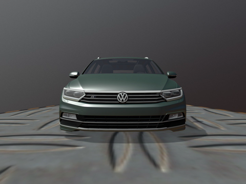  大众帕萨特旅行版R-Line20163d模型 