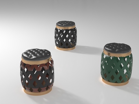  现代凳子3d模型 