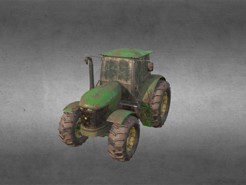  拖拉机3d模型 