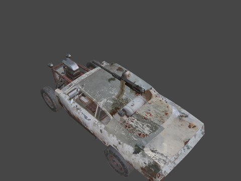  后末日汽车3d模型 