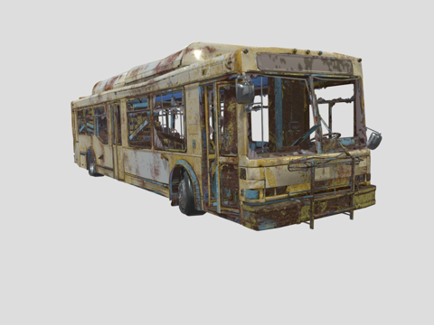  旧巴士3d模型 