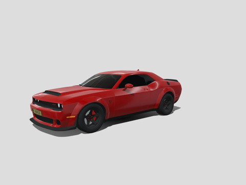  道奇挑战者恶魔20183d模型 