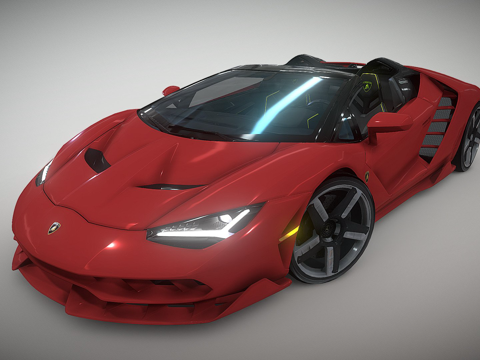  兰博基尼百年纪念敞篷版20173d模型 