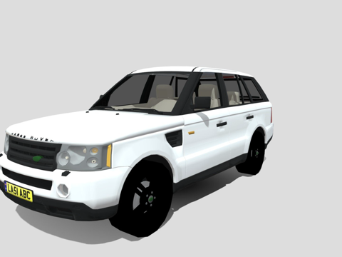  路虎揽胜运动版3d模型 