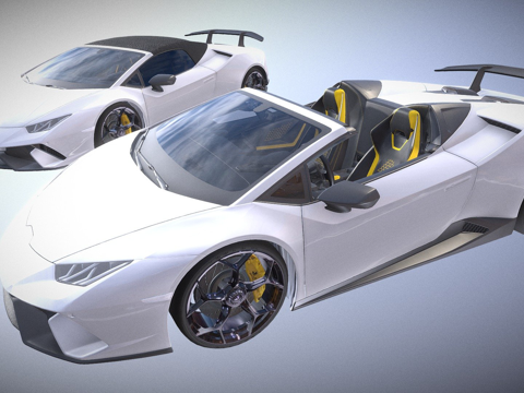  解锁超级跑车 023d模型 