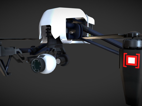  间谍无人机3d模型 