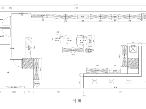 高档品牌女装男装店 最新全套 效果图 施工图设计cad施工图