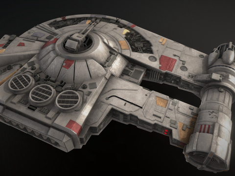  外围者-YT-2400轻型货船3d模型 