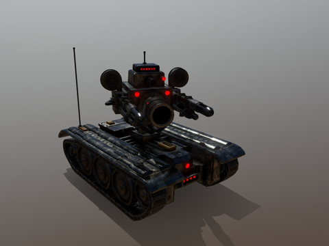  军事压制无人机 - RSD-1 机器人3d模型 