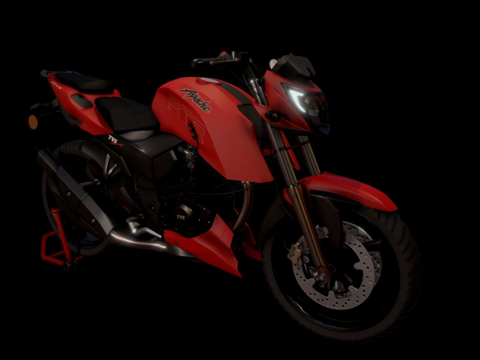 TVS Apache RTR 200 4V3d模型 