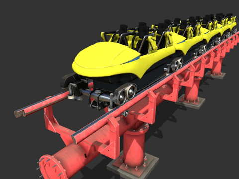  威克马过山车3d模型 