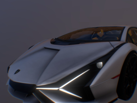  兰博基尼-西安3d模型 