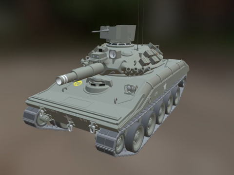  M551谢里登轻型坦克3d模型 