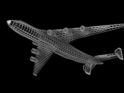  安-225框架3d模型3d模型 
