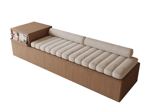  现代飘窗垫3d模型 