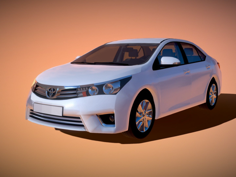  年丰田卡罗拉 E180 欧盟 (带内饰)3d模型 