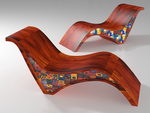  现代椅子3d模型 