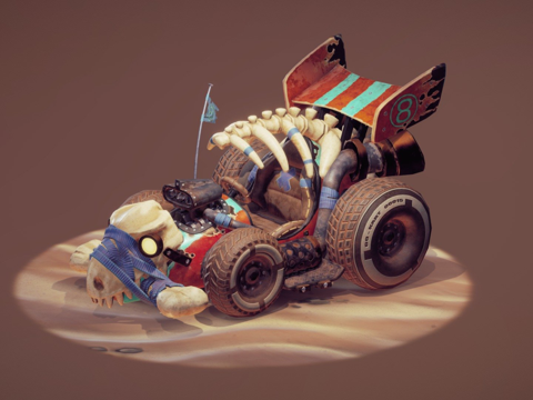  卡丁车设计3d模型 