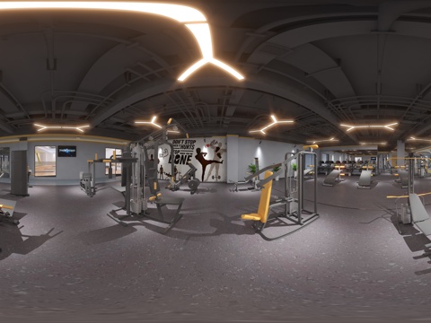  工业风健身房 