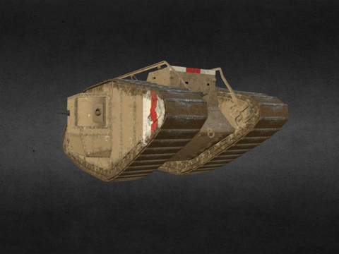  马克 V 坦克（雄性）3d模型 