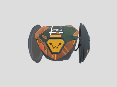  无畏契约雷兹的爆破机器人3d模型 