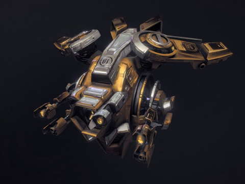  无人机01 - 激光游戏进化版3d模型 