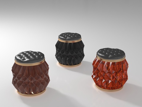  现代凳子3d模型 