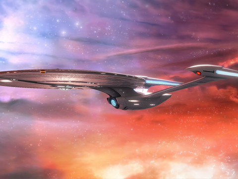  星际迷航奉献级星舰3d模型 