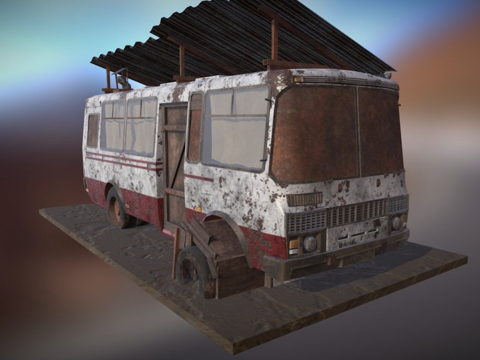  吉普赛巴士房屋3d模型 