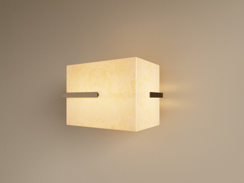  现代金属壁灯 镜前壁灯 床头壁灯 艺术壁灯 装饰壁灯3d模型 