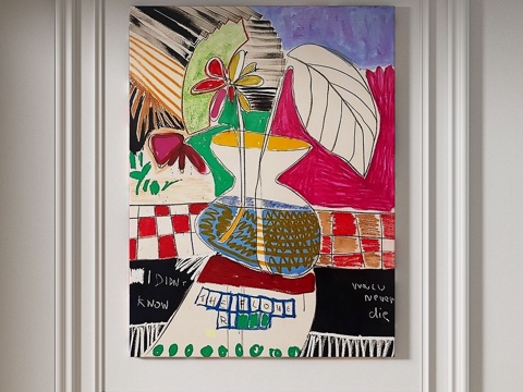  现代，复古，侘寂，中古风，抽象，挂画3d模型 