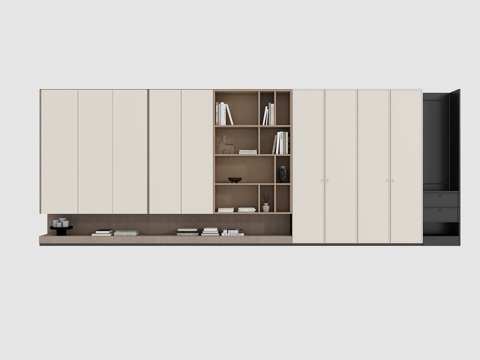  新中式茶叶柜3d模型 