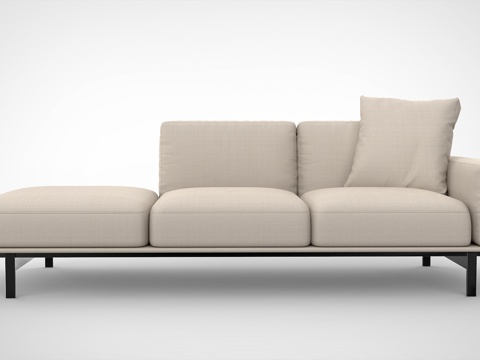  现代风格沙发3D模型3d模型 