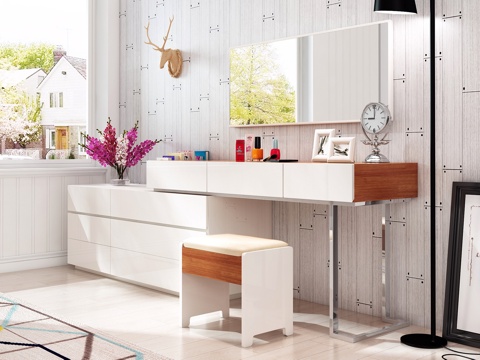  现代梳妆台3d模型 