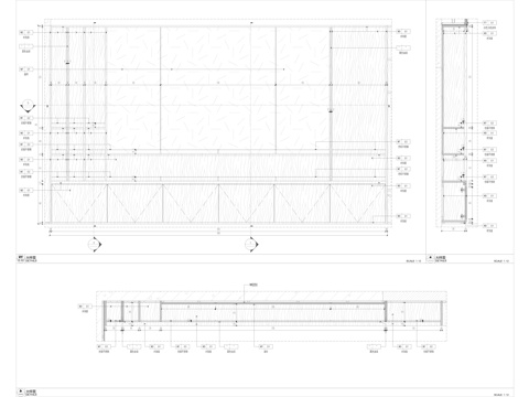 电视柜立面节点cad施工图