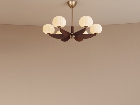 法式吊灯 客厅吊灯 多头吊灯 艺术吊灯su模型