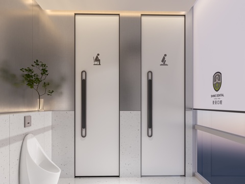  现代卫生间 极简卫生间 酒店卫生间 洁具卫浴3d模型 