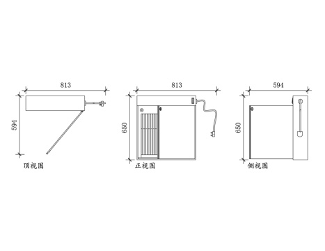 刀具消毒器 刀具杀菌机 刀架消毒机 厨具灭菌器 刀具除菌器cad施工图