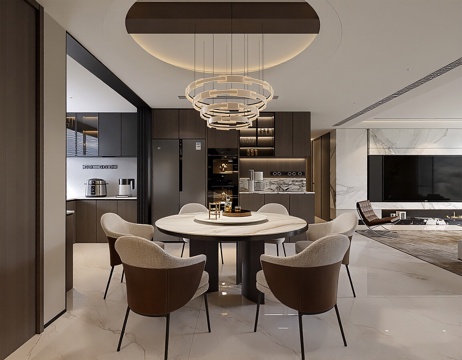  意式餐厅3d模型 