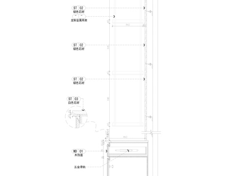 柜子节点cad施工图