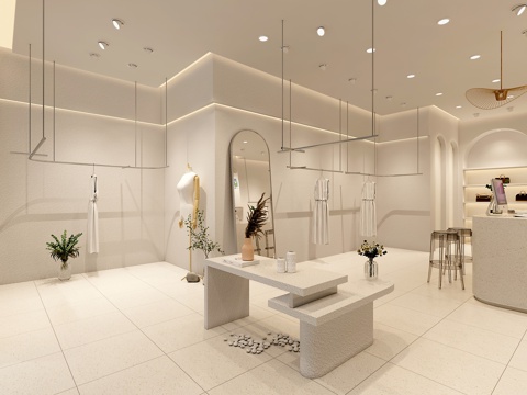  麻城店服装店3D3d模型 