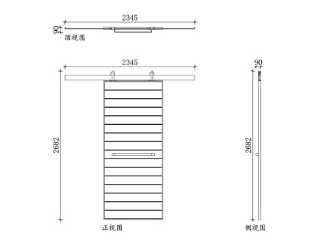 仓库平移门 厂房推拉门 仓库移门 工业推拉门 库房滑动门cad施工图