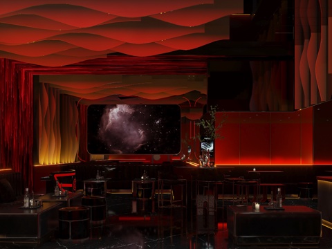 轻奢高端酒馆吧 最新全套 效果图 施工图设计cad施工图